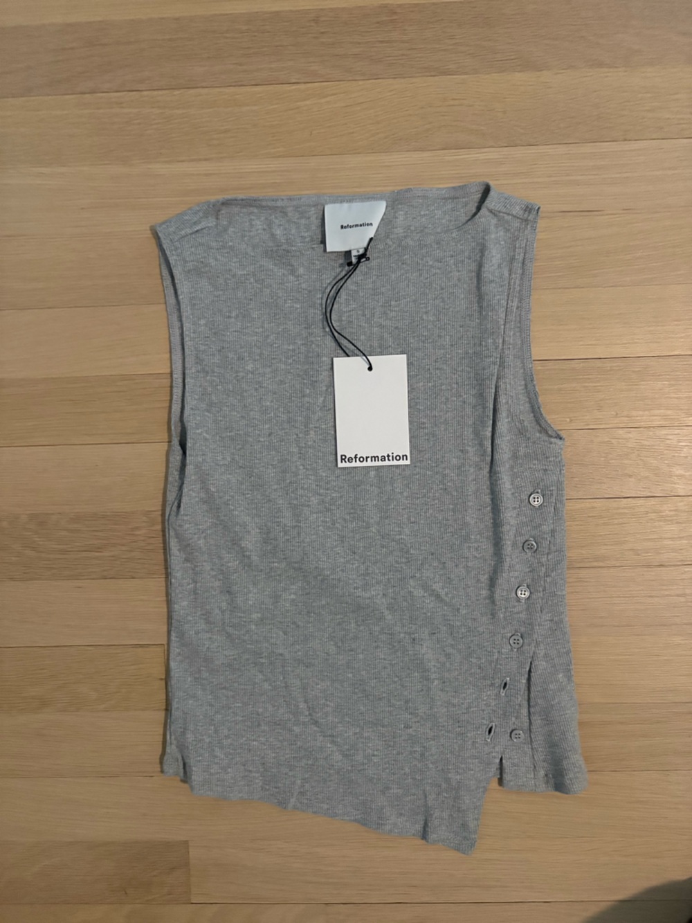 Reformation Hudson Knit Top - Gray - Picture 3 of 4